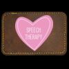 Faux Leather Engravable Patch - Round-Corner Rectangular Thumbnail