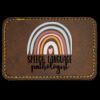 Faux Leather Engravable Patch - Round-Corner Rectangular Thumbnail