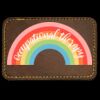 Faux Leather Engravable Patch - Round-Corner Rectangular Thumbnail