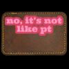 Faux Leather Engravable Patch - Round-Corner Rectangular Thumbnail