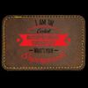 Faux Leather Engravable Patch - Round-Corner Rectangular Thumbnail