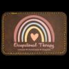 Faux Leather Engravable Patch - Round-Corner Rectangular Thumbnail