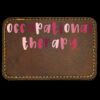 Faux Leather Engravable Patch - Round-Corner Rectangular Thumbnail