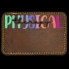 Faux Leather Engravable Patch - Round-Corner Rectangular Thumbnail