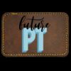 Faux Leather Engravable Patch - Round-Corner Rectangular Thumbnail