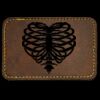 Faux Leather Engravable Patch - Round-Corner Rectangular Thumbnail