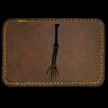 Faux Leather Engravable Patch - Round-Corner Rectangular Thumbnail
