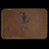 Faux Leather Engravable Patch - Round-Corner Rectangular Thumbnail