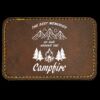 Faux Leather Engravable Patch - Round-Corner Rectangular Thumbnail