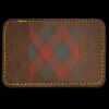 Faux Leather Engravable Patch - Round-Corner Rectangular Thumbnail