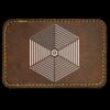 Faux Leather Engravable Patch - Round-Corner Rectangular Thumbnail