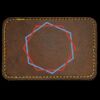 Faux Leather Engravable Patch - Round-Corner Rectangular Thumbnail