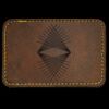 Faux Leather Engravable Patch - Round-Corner Rectangular Thumbnail