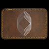 Faux Leather Engravable Patch - Round-Corner Rectangular Thumbnail