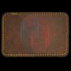 Faux Leather Engravable Patch - Round-Corner Rectangular Thumbnail