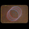 Faux Leather Engravable Patch - Round-Corner Rectangular Thumbnail