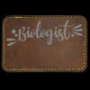 Faux Leather Engravable Patch - Round-Corner Rectangular Thumbnail