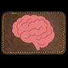 Faux Leather Engravable Patch - Round-Corner Rectangular Thumbnail