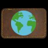 Faux Leather Engravable Patch - Round-Corner Rectangular Thumbnail