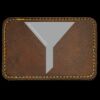 Faux Leather Engravable Patch - Round-Corner Rectangular Thumbnail