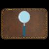 Faux Leather Engravable Patch - Round-Corner Rectangular Thumbnail