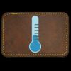 Faux Leather Engravable Patch - Round-Corner Rectangular Thumbnail