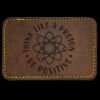 Faux Leather Engravable Patch - Round-Corner Rectangular Thumbnail
