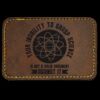 Faux Leather Engravable Patch - Round-Corner Rectangular Thumbnail