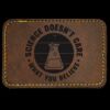 Faux Leather Engravable Patch - Round-Corner Rectangular Thumbnail