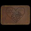 Faux Leather Engravable Patch - Round-Corner Rectangular Thumbnail
