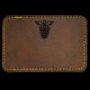 Faux Leather Engravable Patch - Round-Corner Rectangular Thumbnail
