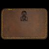 Faux Leather Engravable Patch - Round-Corner Rectangular Thumbnail
