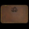 Faux Leather Engravable Patch - Round-Corner Rectangular Thumbnail