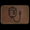 Faux Leather Engravable Patch - Round-Corner Rectangular Thumbnail