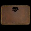 Faux Leather Engravable Patch - Round-Corner Rectangular Thumbnail