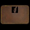 Faux Leather Engravable Patch - Round-Corner Rectangular Thumbnail