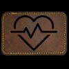 Faux Leather Engravable Patch - Round-Corner Rectangular Thumbnail