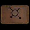 Faux Leather Engravable Patch - Round-Corner Rectangular Thumbnail
