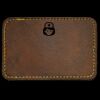 Faux Leather Engravable Patch - Round-Corner Rectangular Thumbnail
