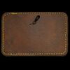 Faux Leather Engravable Patch - Round-Corner Rectangular Thumbnail
