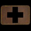 Faux Leather Engravable Patch - Round-Corner Rectangular Thumbnail