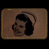 Faux Leather Engravable Patch - Round-Corner Rectangular Thumbnail