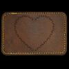 Faux Leather Engravable Patch - Round-Corner Rectangular Thumbnail