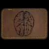 Faux Leather Engravable Patch - Round-Corner Rectangular Thumbnail
