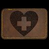 Faux Leather Engravable Patch - Round-Corner Rectangular Thumbnail