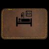 Faux Leather Engravable Patch - Round-Corner Rectangular Thumbnail