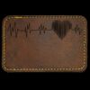 Faux Leather Engravable Patch - Round-Corner Rectangular Thumbnail