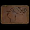 Faux Leather Engravable Patch - Round-Corner Rectangular Thumbnail