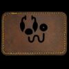 Faux Leather Engravable Patch - Round-Corner Rectangular Thumbnail