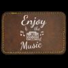 Faux Leather Engravable Patch - Round-Corner Rectangular Thumbnail